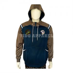 Low MOQ Blue Hoodie Custom For Teamwear