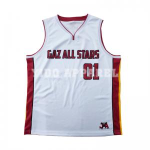 NBA Style White Basketball Jersey For Men